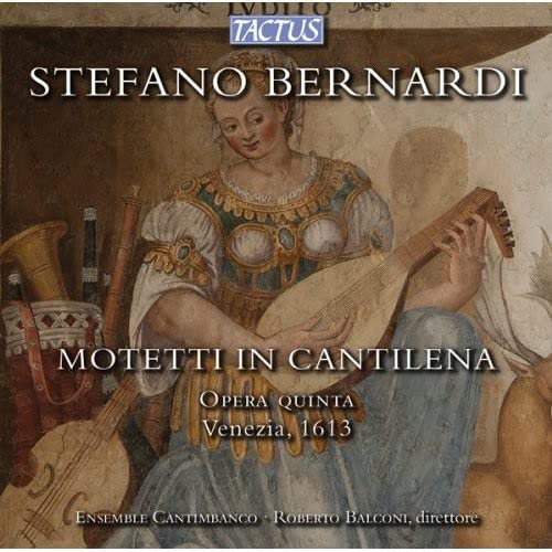 CD cover: Renaissance painting of a woman with a lute, text "MOTTETTI".