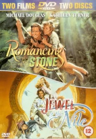 DVD cover featuring posters for Romancing the Stone and The Jewel of the Nile.