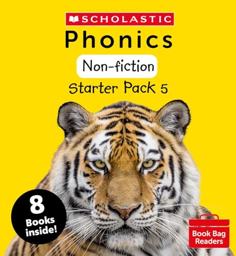 Yellow book cover with a tiger's face and text: "Starter Pack 5.
