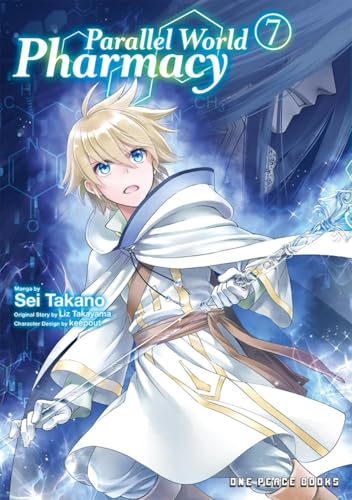 Book cover with pharmacy or fantasy elements, likely featuring a serene landscape or architecture.