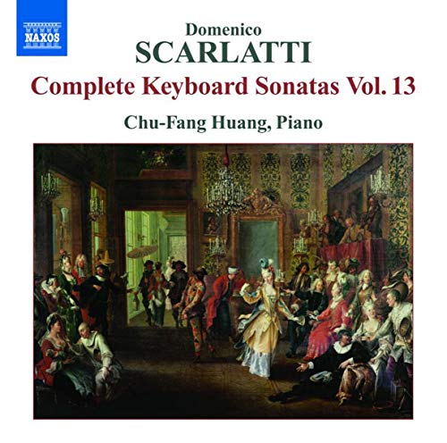 CD cover for Scarlatti keyboard sonatas, featuring a baroque painting.