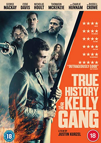 DVD cover for True History of the Kelly Gang featuring the cast and title.