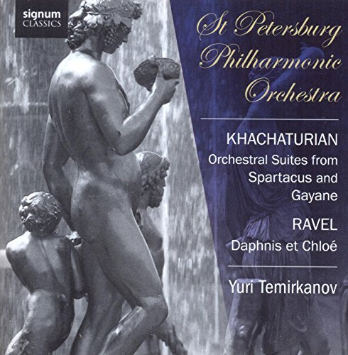 CD cover: St Petersburg Philharmonic Orchestra, statues, composers’ names.