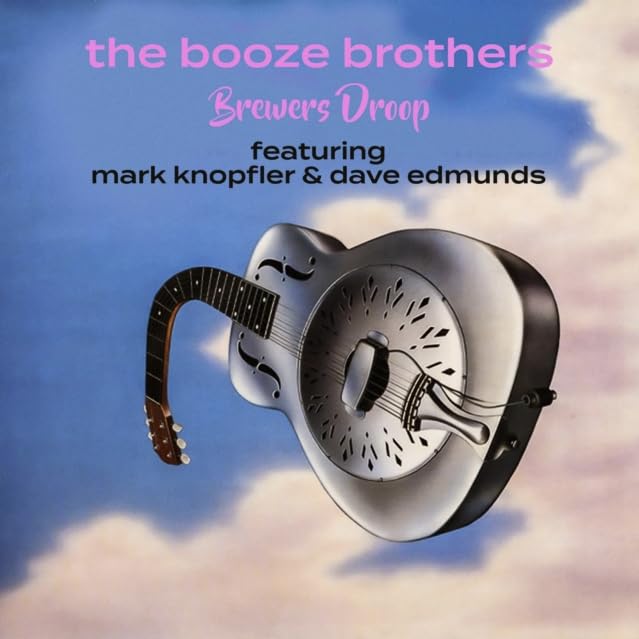 CD cover for “Brewers Droop” featuring a guitar and banjo shape.