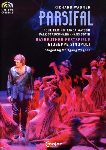 DVD cover for Wagner’s *Parsifal* featuring performers in a stage scene.