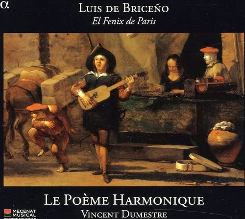 CD cover depicting a 17th-century street scene with musicians and horses.