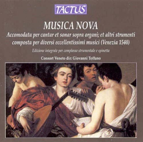 CD cover: Renaissance musicians with a lute, titled “MUSICA NOVA.”