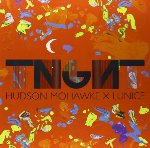 Tnght vinyl album cover: orange background with paint splatters and bold text.