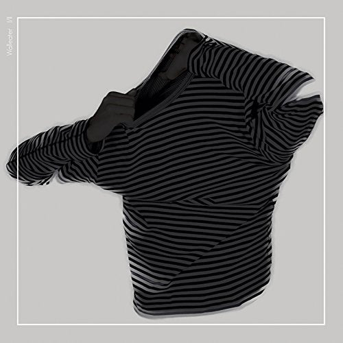 Album cover for "Walleater - I / II" featuring abstract black and white stripes.
