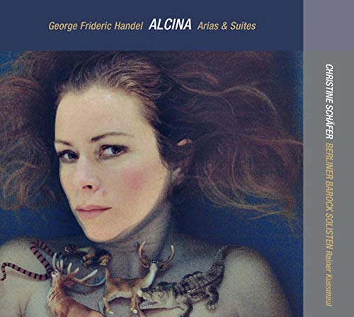 CD cover: portrait of a woman with fantastical animal adornments.
