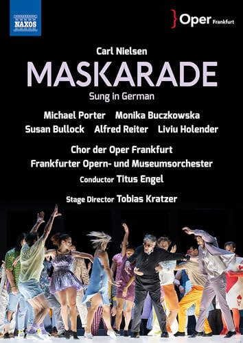 DVD cover for Carl Nielsen’s “Maskarade” opera with performers listed.