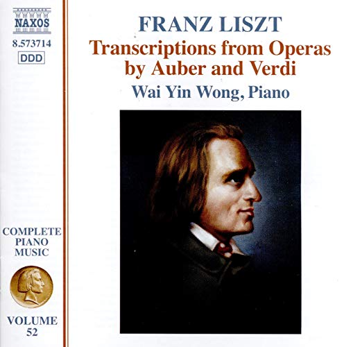 CD cover featuring a portrait of composer Franz Liszt in formal attire.