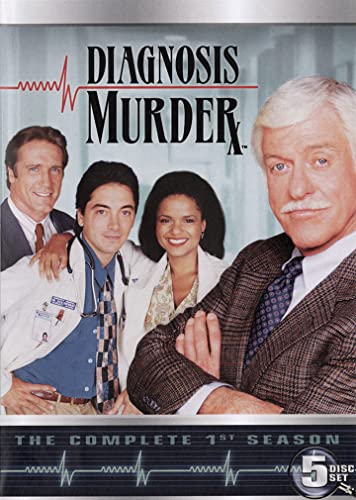 Diagnosis Murder" DVD cover featuring cast members and a heartbeat graphic.