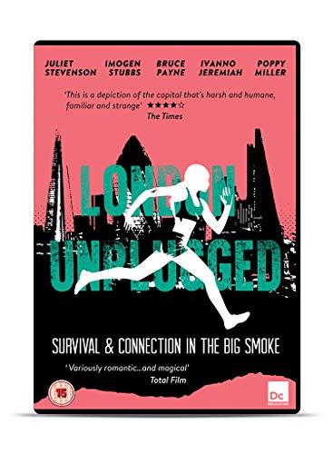 DVD cover for "London Unplugged" featuring a silhouetted figure running through cityscapes.