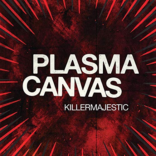 CD cover for Plasma Canvas - Killermajestic, with red starburst design.