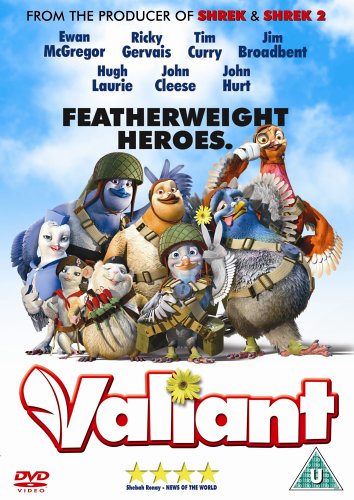 DVD cover art featuring animated pigeons and mice in military gear against a sky.