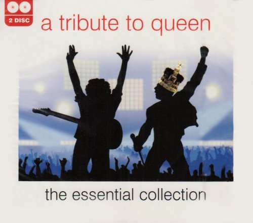 CD cover for “A Tribute to Queen” featuring silhouetted figures.