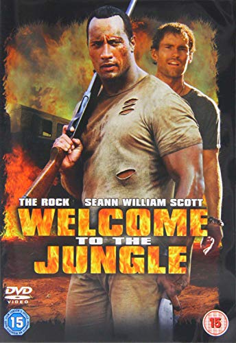 DVD cover for "Welcome To The Jungle" featuring Dwayne "The Rock" Johnson.