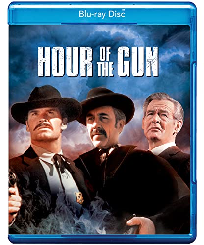 Hour of the Gun" Blu-ray cover featuring three men in Western attire.