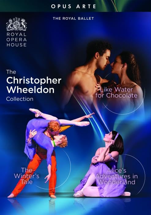 Ballet dancers in costume featured on DVD cover for The Christopher Wheeldon Collection.