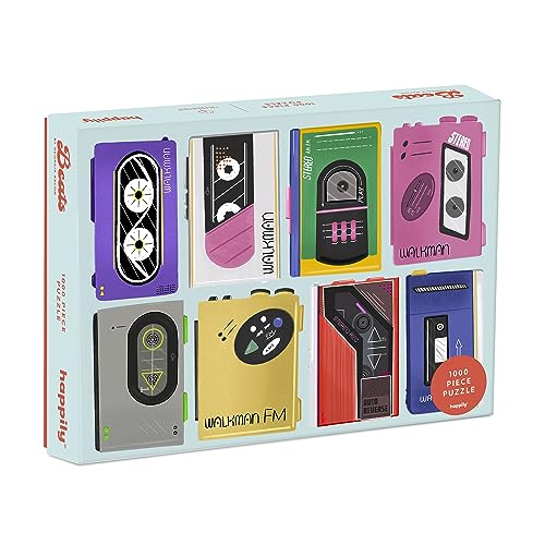 Beats / 1,000 Piece Jigsaw Puzzle for Adults from Happily featuring iconic walkmans/cool jigsaw puzzle for adults