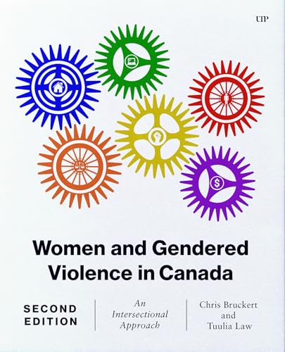 Book cover with colorful gear designs and text: "Women and Gendered Violence in Canada.
