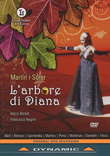 DVD cover for opera "L'arbore di Diana" featuring a soprano in costume.