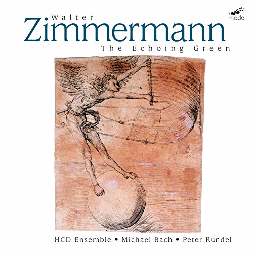 CD cover featuring a sketch of a winged figure balancing on a sphere.