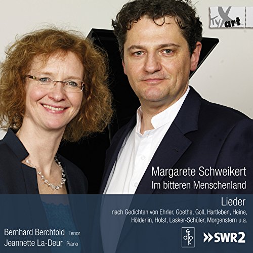 CD cover featuring portraits of a tenor and pianist, Margarete Schweikert.