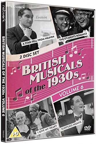 DVD cover for "British Musicals of the 1930s: Vol 6" with film stills.