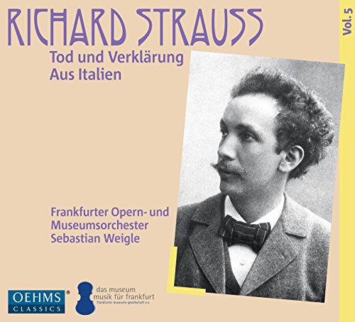 CD cover featuring a portrait of composer Richard Strauss.