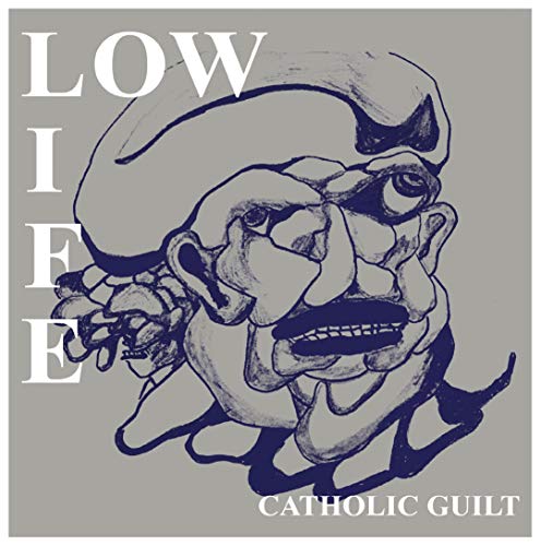 Record cover: distorted face illustration with band name "Low Life" and title.