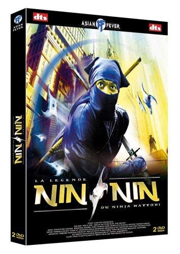 DVD cover for "Nin Nin" featuring a ninja with swords in a city.