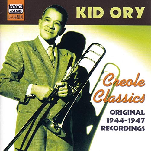 Kid Ory album cover featuring the trombonist in a suit.
