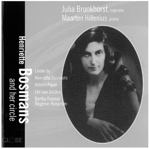 CD cover featuring a black and white portrait of Henriëtte Bosmans.