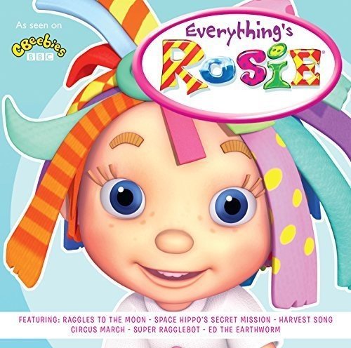 Everything's Rosie" CD cover featuring a cartoon character with colorful hair.