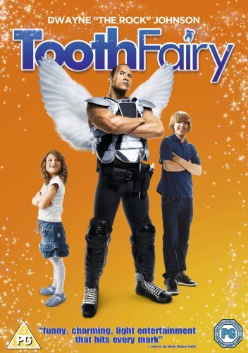 DVD cover for "Tooth Fairy" featuring Dwayne "The Rock" Johnson in costume.