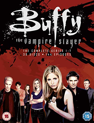 Buffy the Vampire Slayer complete series DVD cover featuring the main cast members.