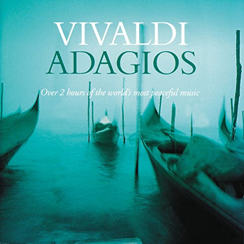 CD cover for "Vivaldi Adagios" featuring gondolas on teal water.