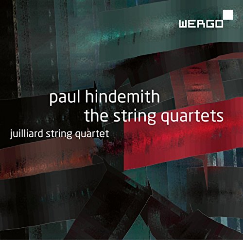 CD cover for Hindemith’s string quartets performed by the Juilliard Quartet.