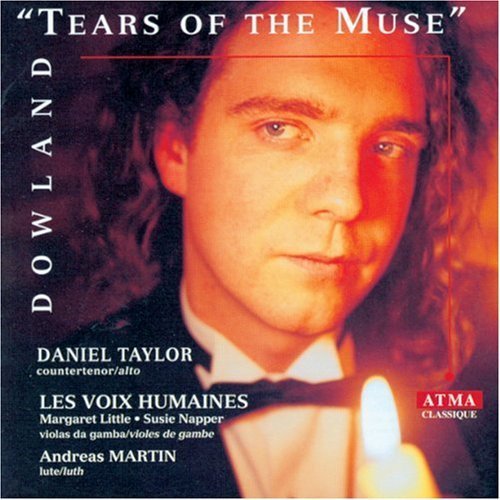 CD cover for John Dowland’s “Tears of the Muse” featuring Daniel Taylor.
