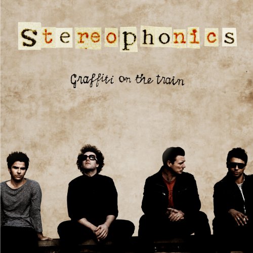 Stereophonics album cover, “Graffiti on the Train”, abstract painted face.