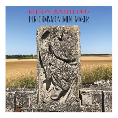 Album cover: stone angel sculpture in a field under a blue sky.