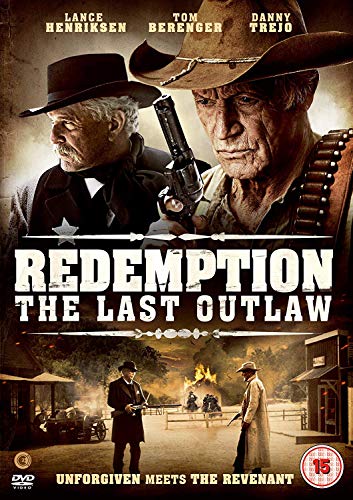 DVD cover for "Redemption: The Last Outlaw" featuring two cowboys with guns.