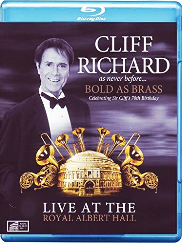 Blu-ray cover for "Bold As Brass" featuring Cliff Richard and brass instruments.
