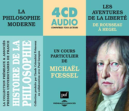 CD cover for “La Philosophie Moderne” featuring a portrait of Jean-Jacques Rousseau.