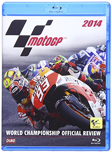 MotoGP 2014 Blu-ray cover featuring motorcycle racers in competition.