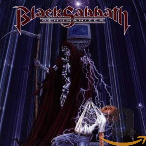 Black Sabbath "Dehumanizer" album cover featuring a robotic grim reaper.