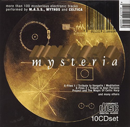 10CD set "Mysteria" with electronic circuit imagery and barcode.