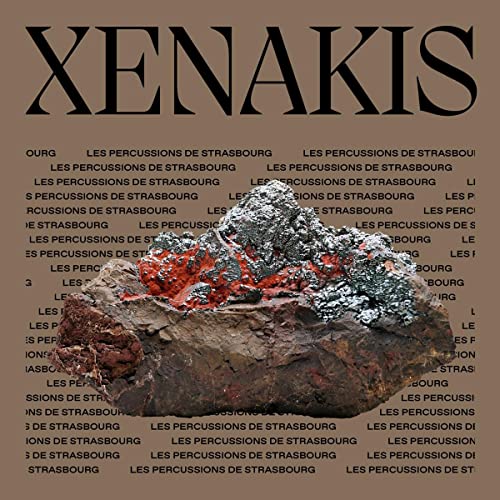 CD cover for Xenakis’ “Pleiades & Persephassa” featuring a mineral cluster.